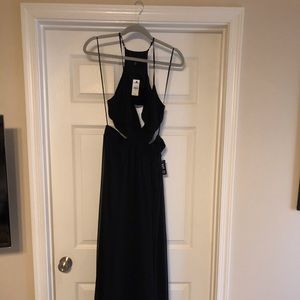 NWT EXPRESS Black Cut Out Maxi Dress
